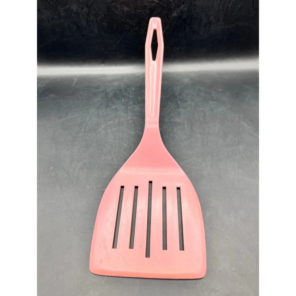 Vtg King Kraft Pink Slotted Spatula Northern‎ Plastics USA Retro Kitchen As Is